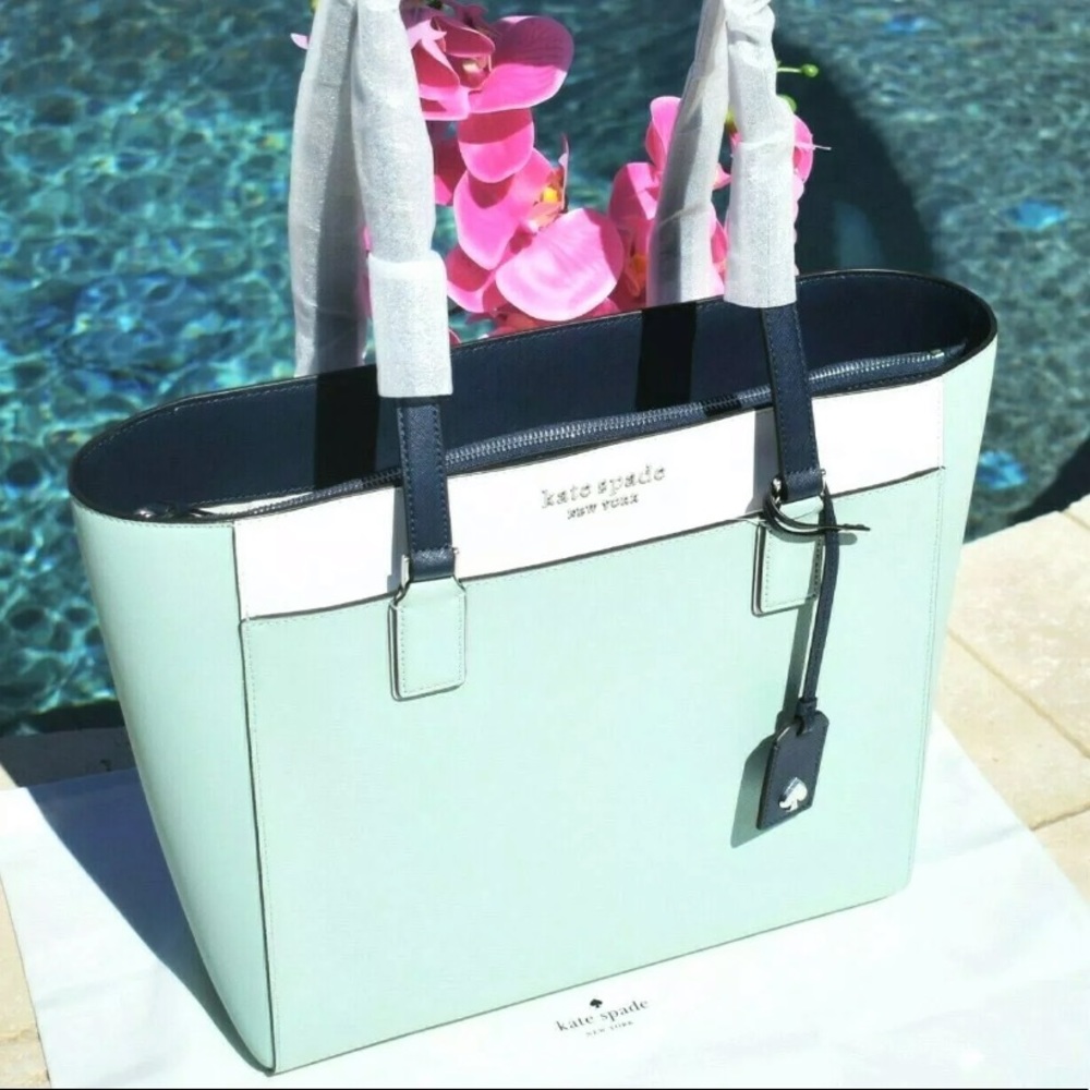 Kate Spade Cameron Colorblock Laptop Spring large - Picture 2 of 10